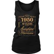Load image into Gallery viewer, 1950 Years Shirt - 68th Birthday Of Being Sunshine Mixed With A Little Hurricane
